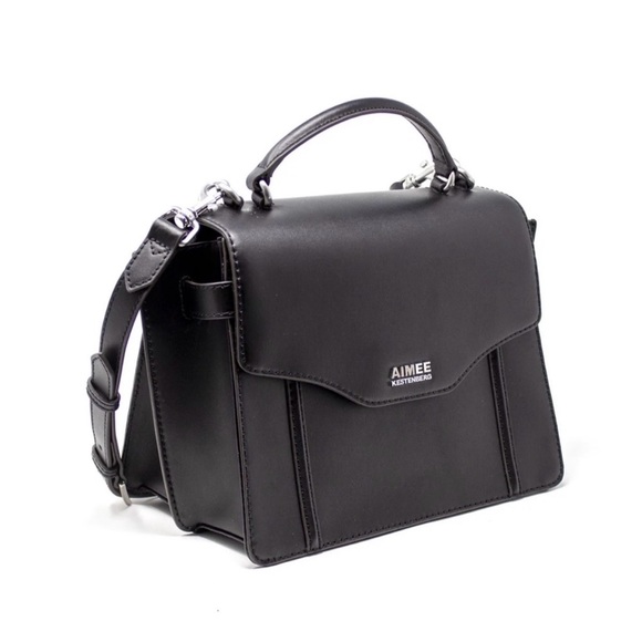 Aimee Kestenberg Handbags - Perfect like new Aimee Kastenberg Phoenix Black Leather Satchel Crossbody Bag